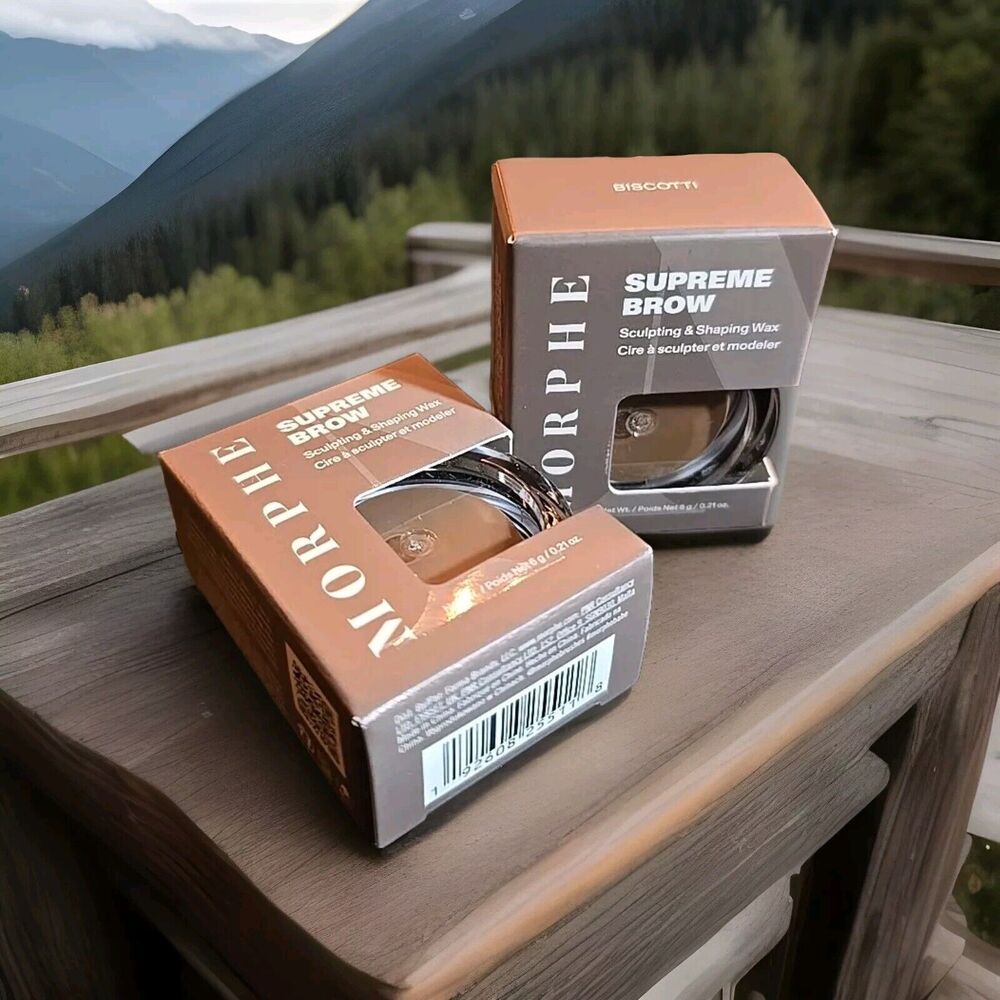 2X Deal! Morphe Supreme Brow Sculpting & Shaping Wax 6g/0.21oz Color Biscotti